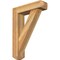 Ekena Millwork Traditional Craftsman Rough Sawn Bracket w/ Offset Brace, Western Red Cedar, 6"W x 22"D x 30"H BKT0604X22X30TRA04RWR - alternate 1